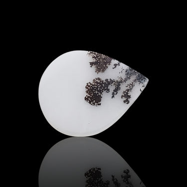 4.5Ct Natural Scenic Dendritic Montana Agate Slice Cabochon  23x18x1.5mm